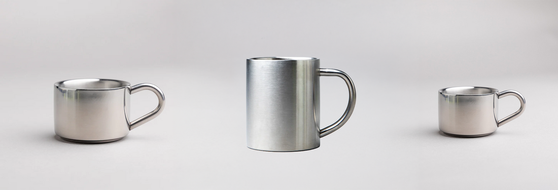 Nieuw in ons assortiment: RVS mokken en kopjes