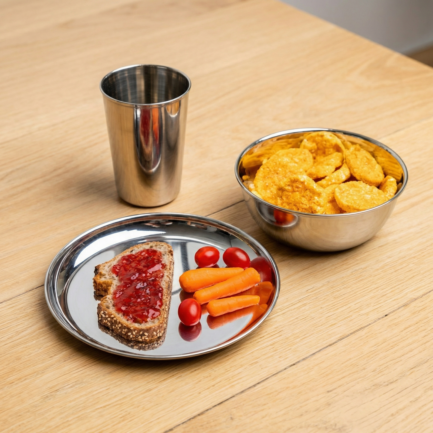 Stainless Steel Camping Set (4 Persons)