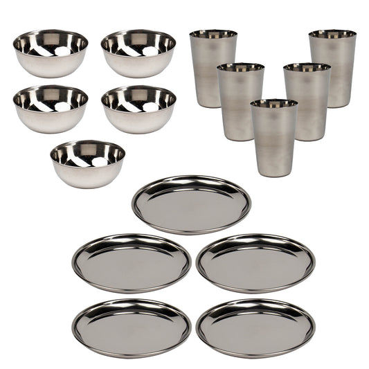Stainless Steel Camping Set (5 Persons)