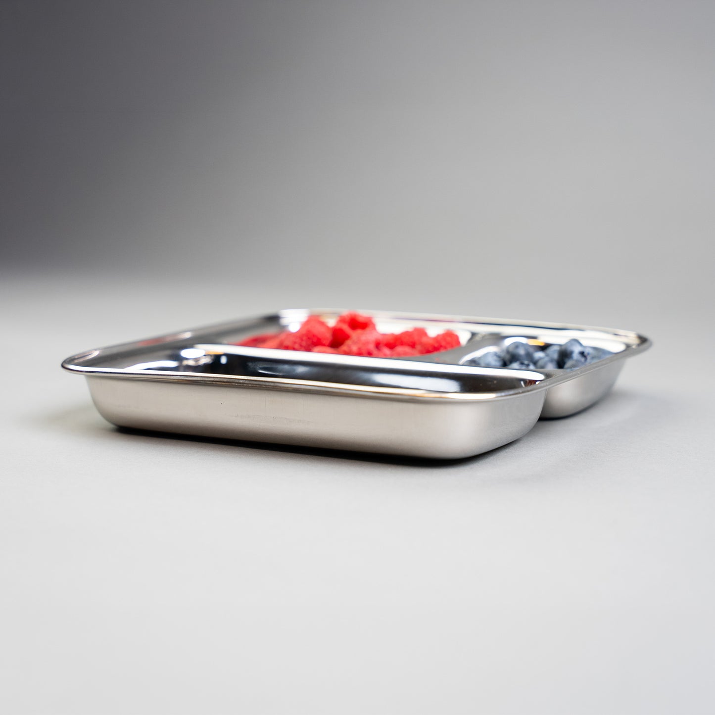 RVS Kinderborden met vakjes Vierkant