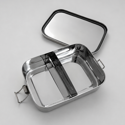RVS Lunchbox Lekvrij Groot (+divider)