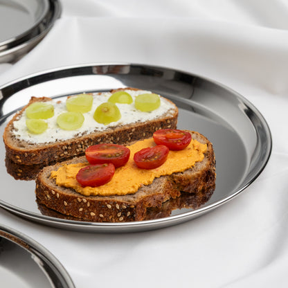 Stainless steel meal plates