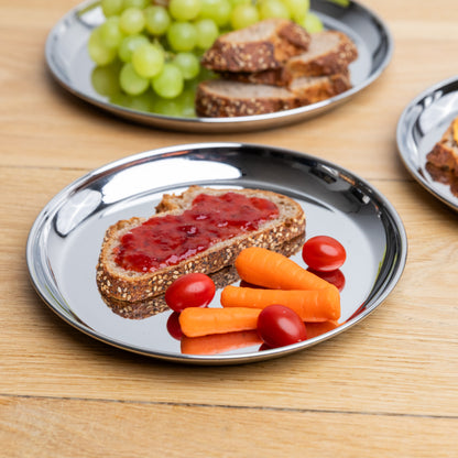 Stainless steel meal plates