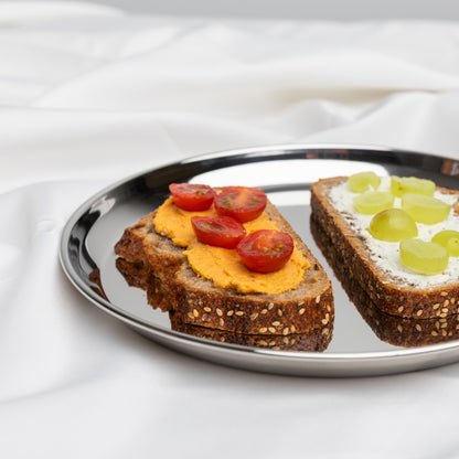 Stainless steel meal plates