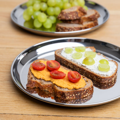 Stainless steel meal plates