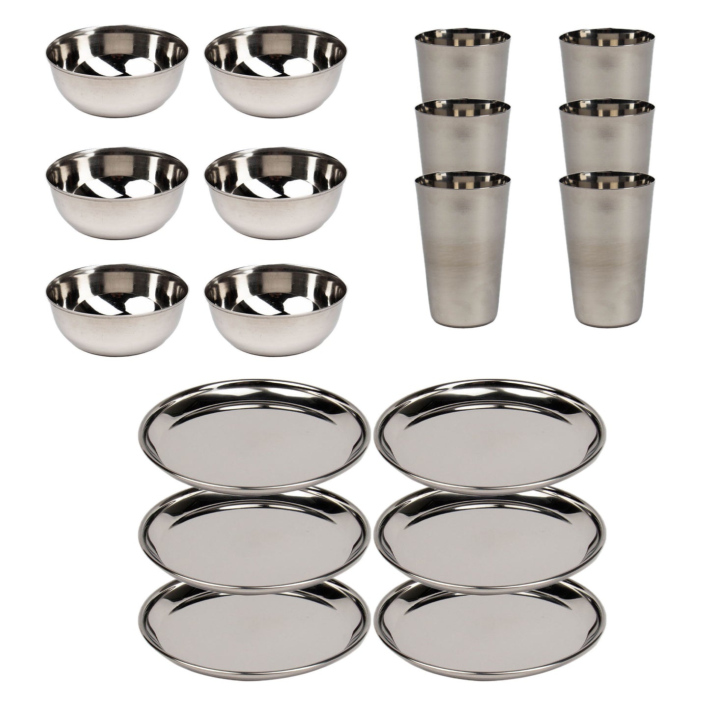 Stainless Steel Camping Set (6 Persons)